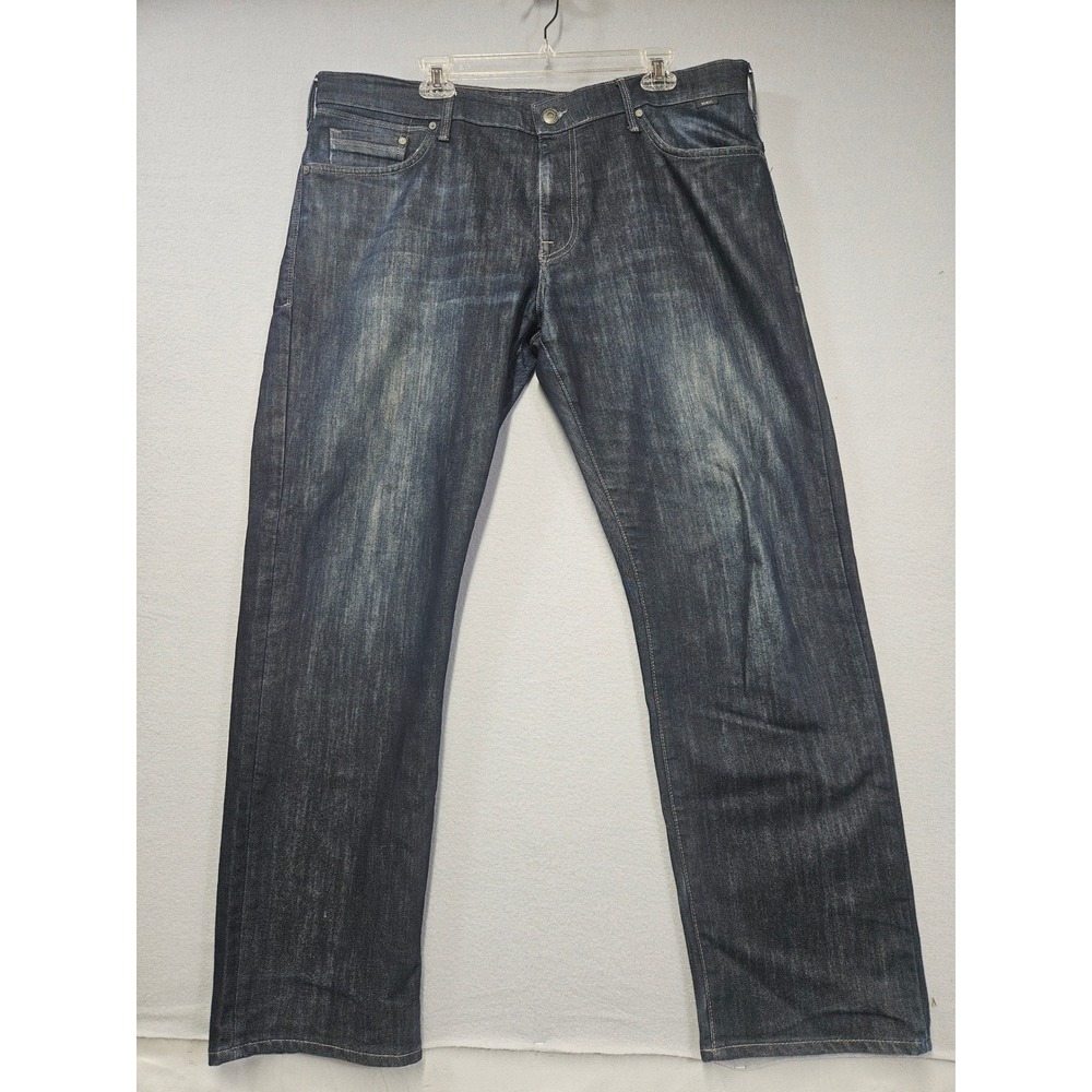 Mavi Matt Relaxed Straight Leg Jeans Mens 40 Dark Wash Indigo Denim Pants